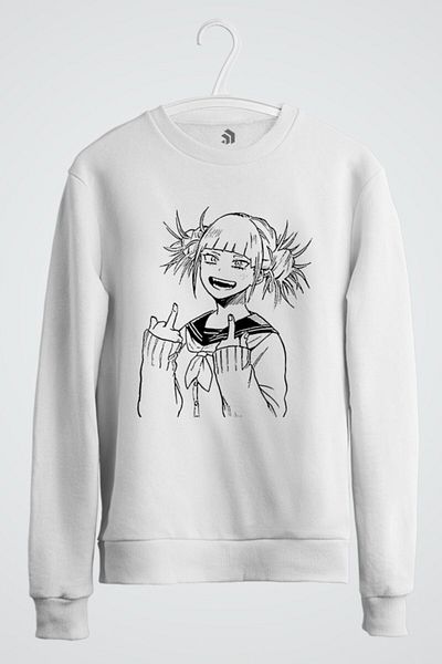 karikatürstore My Hero Academia Toga Anime Printed Sweatshirt