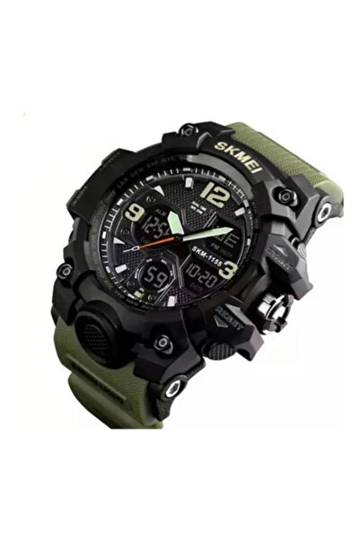 Skmei 1155 Men's Wrist Watch Digital - Analog Display Silicone Case Cord