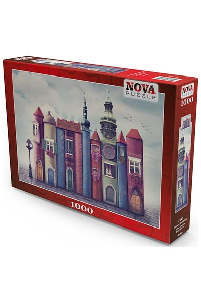 Nova Puzzle نوفا 1000 قطعة لغز عالم الكتب السحري - مدينة الكتب /