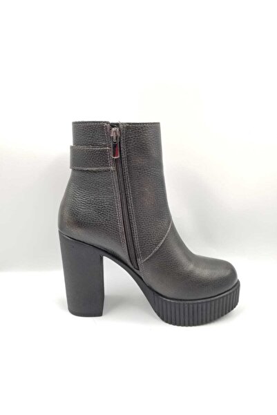 Impero Çelik Açma Floter Hakiki Deri Topuklu Bot