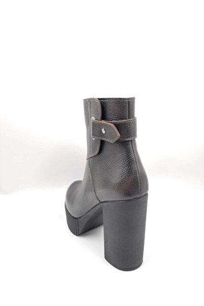 Impero Çelik Açma Floter Hakiki Deri Topuklu Bot