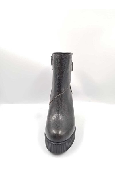 Impero Çelik Açma Floter Hakiki Deri Topuklu Bot