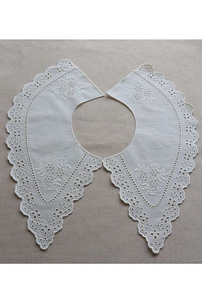 SHERLOCK HOME Vintage Cotton Collar - cream Color