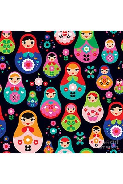 Marcel Kristal Tablo Matryoshka Dolls Marcel Art Diamond Mosaic Painting 56X56 cm