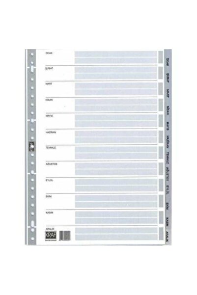 KRAF File Separator Separator Months January December A4