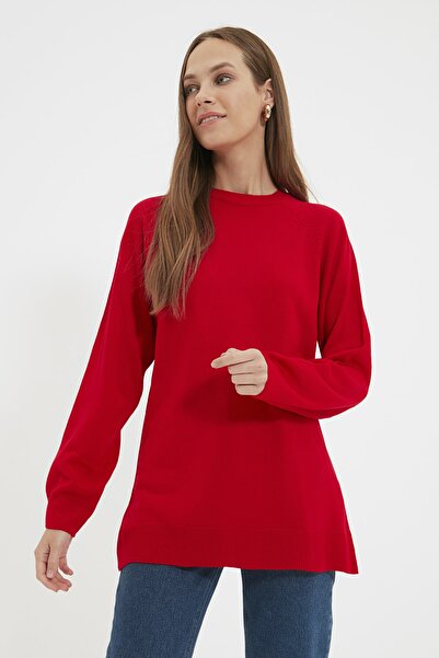 Trendyol Modest Sweater - Red - Regular