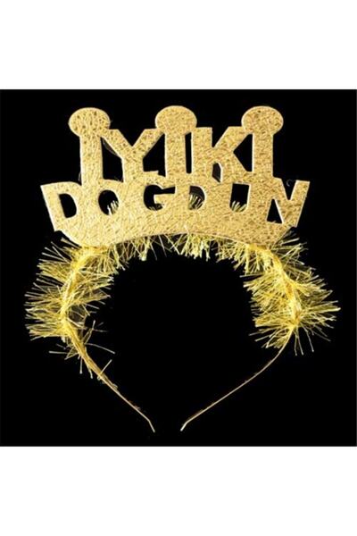 Vipfoni Feathered Glitter Happy Birthday Crown