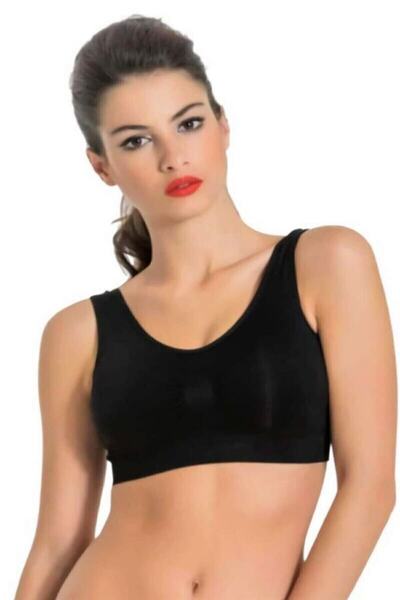 Layza Form Σουτιέν Bustier με Χοντρό λουράκι Μαύρο