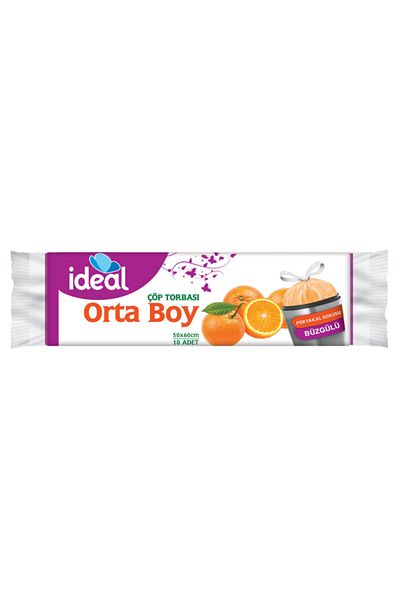 İdeal Orange Scented Drawstring Garbage Bag Medium Pack of 10