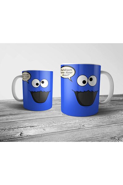 Pixxa Cookie Monster - Cookie Monster Mug Cup Model 2