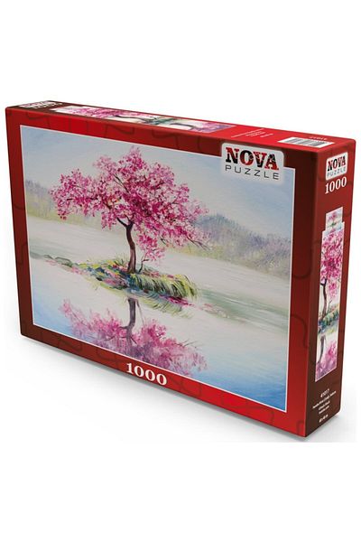 Nova Puzzle Nova 1000 Piece Puzzle - Pink Cherry Blossom and Sakura Design - 41017
