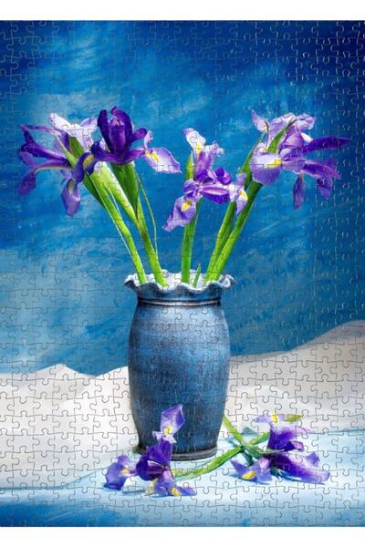 Nova Puzzle لغز نوفا 1000 قطعة باللون الأزرق في مزهرية (إيريس) - أولجا ليوبكين