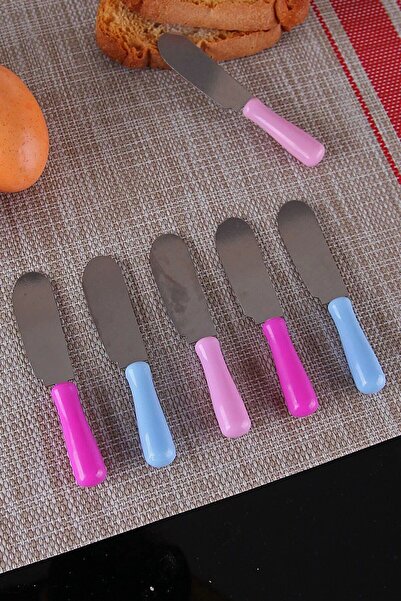 Genel Markalar Renkli Plastik Saplı Tereyağ Reçel Bıçağı