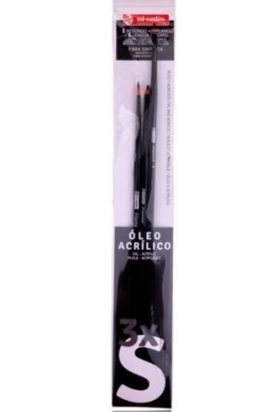 Royal Talens مجموعة فرش Tac S مكونة من 3 قطع زيتية/أكريليك (صغيرة)