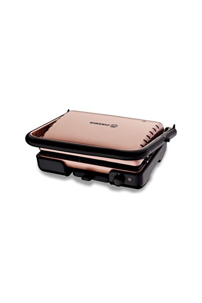 KORKMAZ Tostella Tost Makinesi Rosegold ve Mia Waffle Makinesi Rosegold İkili Set