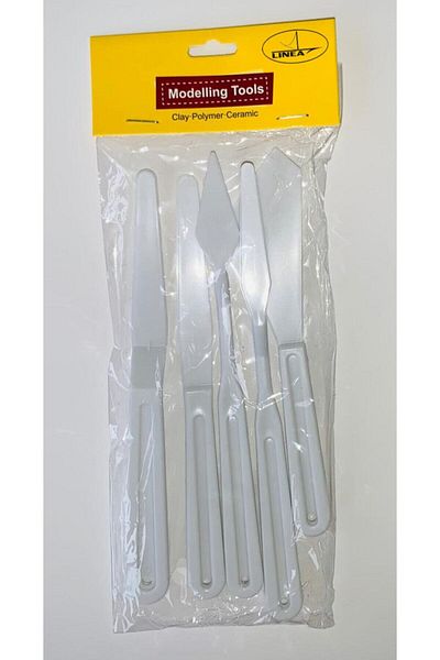 Linea Artistic Plastic Spatula Set of 5