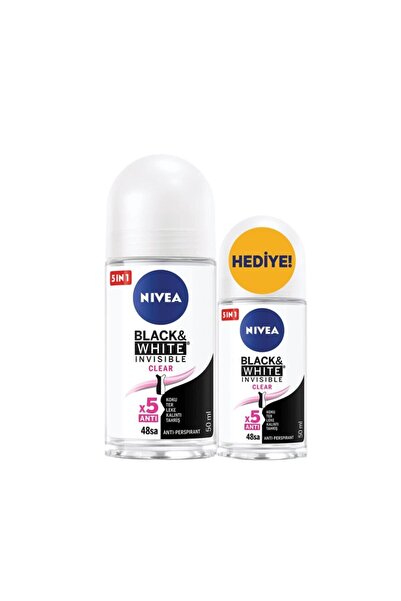 NIVEA Roll-on Byn B&w Clear 50ml+roll-on 25ml