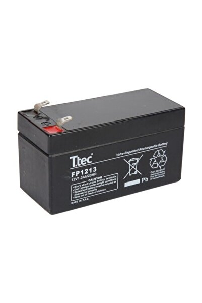 Ttec 12 Volt 1.3a Akü -12v 1.3 Ah Bakımsız Kuru Akü 2023 Üretim