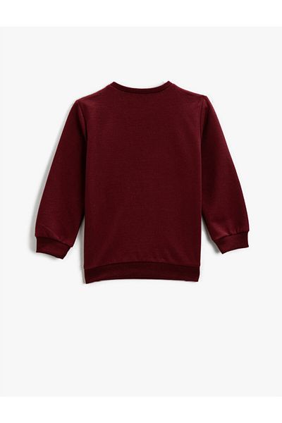 Koton Sweatshirt - Bordeaux - Regular Fit