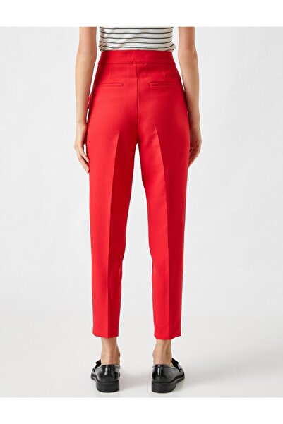 Koton Zippered Capri Trousers