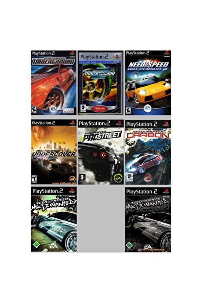 Sony Playstatıon 2 - Need For Speed Serisi 8oyunluk Set - Sadece Çipli Cihazlar Için!