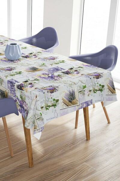 FANTASTIC مفرش طاولة من القماش الزيتي PVC دائري