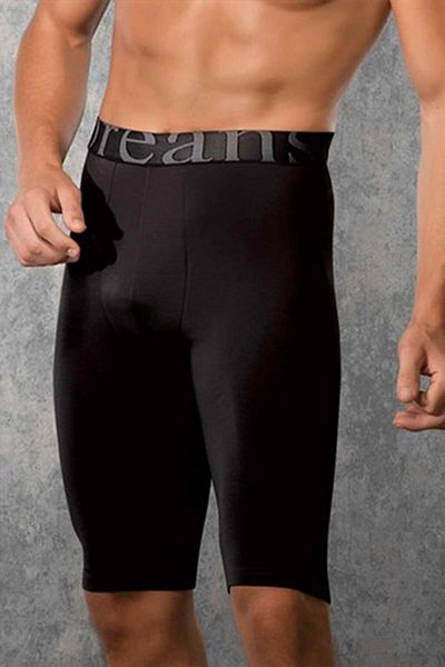 Doreanse Ανδρικό μαύρο Modal Flexible Long Leg Boxer 1785