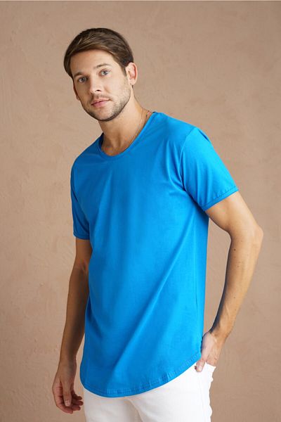 COOL TARZ Ανδρικό μπλουζάκι Saks Oval Cut Slim Fit Dirty Collar Casual