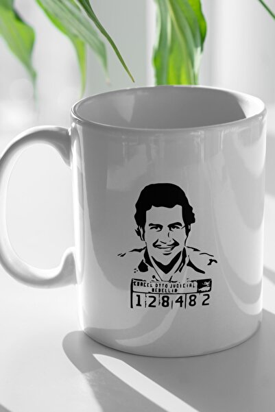 Ven Royal كوب أبيض مطبوع عليه بابلو إسكوبار ناركوس عالي الجودة A+