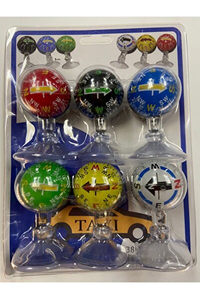 HFGARAJ بوصلة ملونة متوسطة الحجم 6 قطع