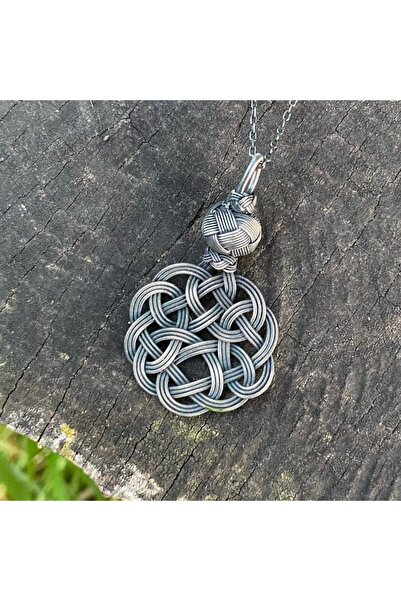 KAZZAZE Oksitli Gümüş Kazaziye Aşk Düğümü Kolye