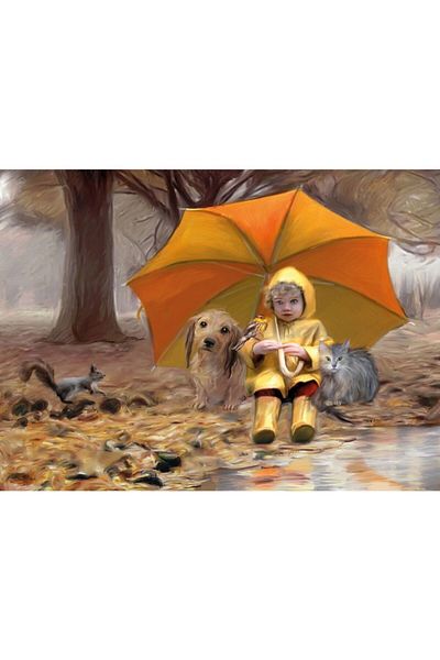 Nova Puzzle Nova 1000 Piece Puzzle - Peaceful Six of the Umbrella