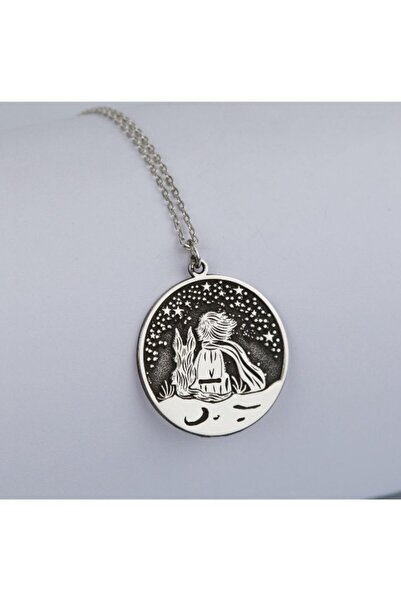 Nida Jewelry 925 Ayar Gümüş Özel Tasarım Küçük Prens Kolye