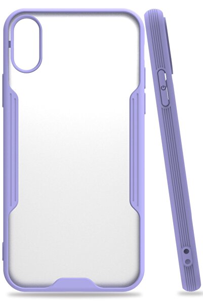 ceppark Newface iPhone X Case Platinum Silicone - Lilac