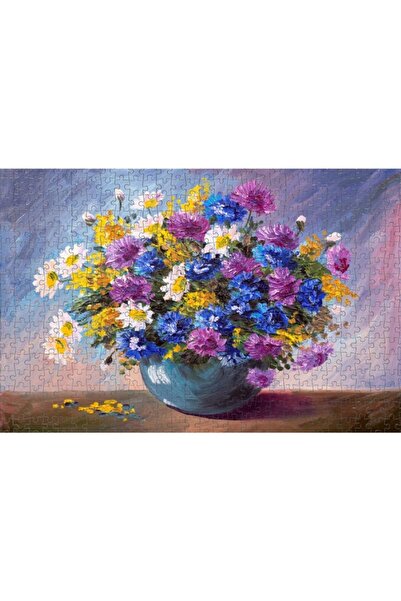 Nova Puzzle Nova 1000 Parça Renkli Kır Çiçekleri Puzzle - 41019