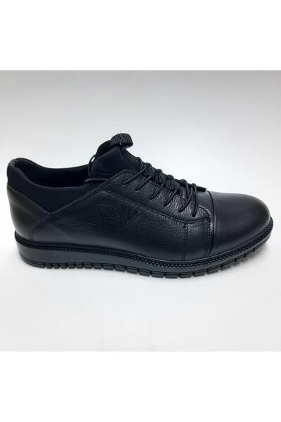 Pepita Genuine Leather Casual Black Men's Shoes