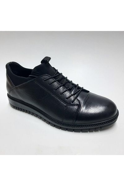 Pepita Genuine Leather Casual Black Men's Shoes
