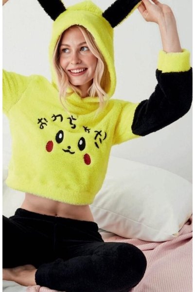 FASHİON FİRST Pikaçu Modelli Crop