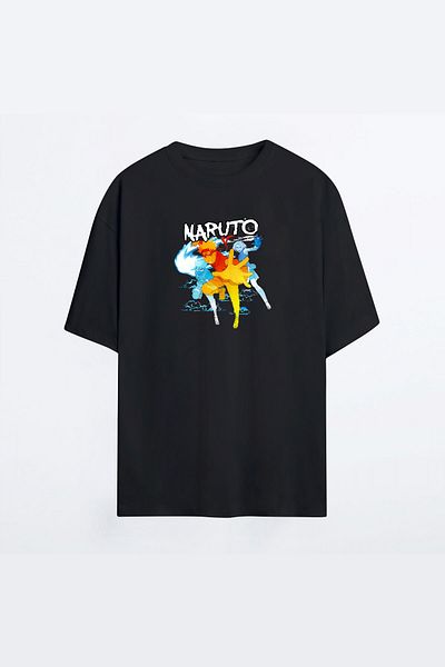New Shine Ανδρικό μπλουζάκι Naruto Anime 03 Black Hg - T-Shirt