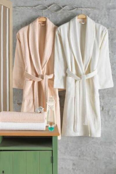 Elart Семеен комплект халати 100% памук 4 части Maranta Cappuccino