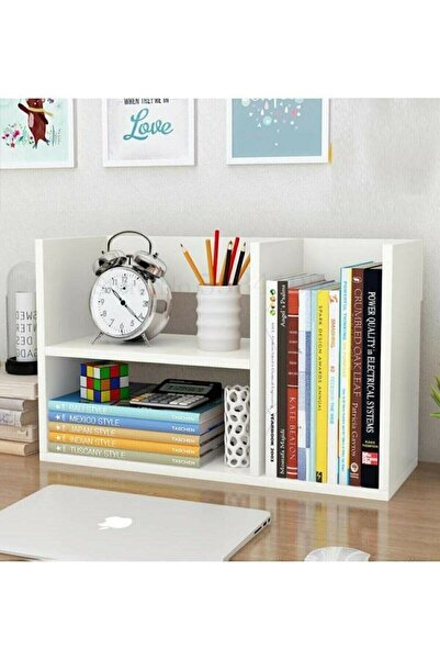 Genel Markalar Beyaz Renk Modern Masaüstü Kitaplık Raf