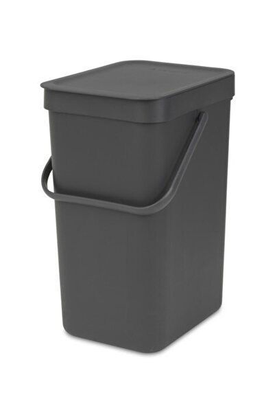 Brabantia Koyu Gri 12L Modern Çöp Kovası, Şık ve Pratik Temizlik Çözümü
