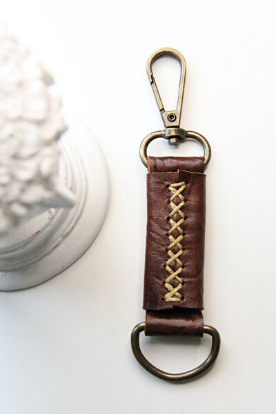 Argentum Look Genuine Leather Handmade Keychain - Al-Kc0016