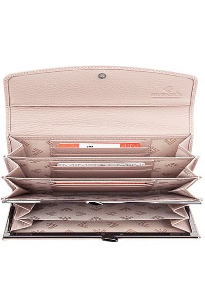 Eminsa Women's Powder Leather Wallet with Internal Clip
