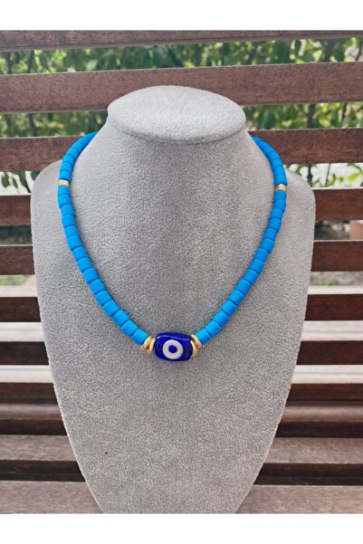 wanwa aksesuar فيمو قلادة العين الشريرة