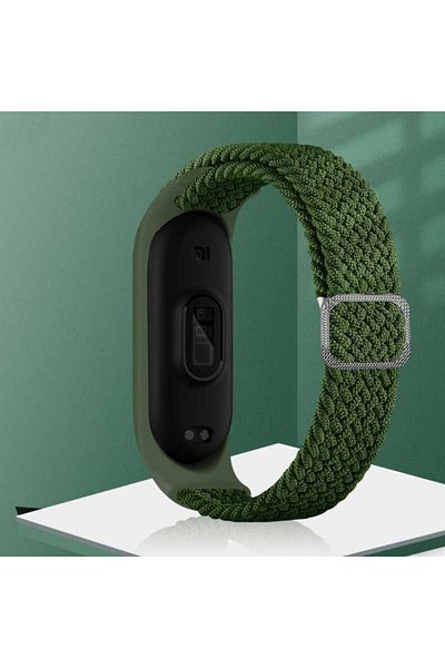 Fibaks Xiaomi Mi Band 3 4 5 6 7 سوار معصم بحزام من القش