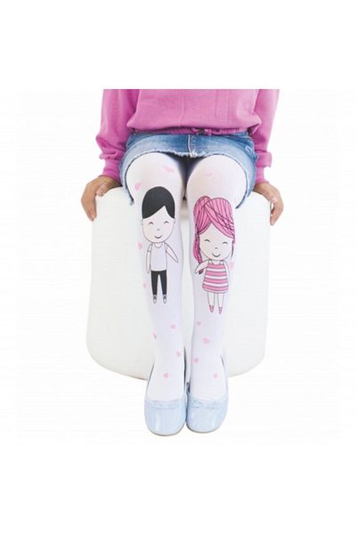 Daymod Luna Micro Printed Children's Pantyhose