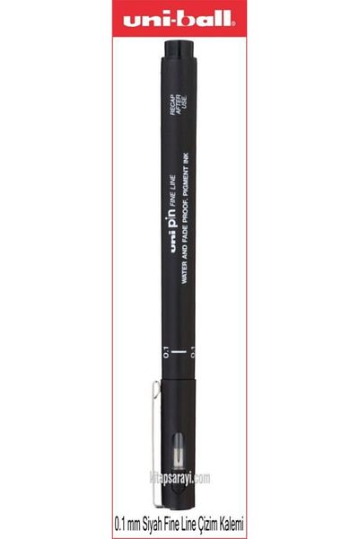 UNİ-BALL Uniball Fine Line 0.1 Mm Black Drawing Pen Pin 0.1-200(s)