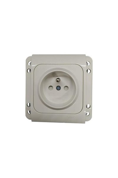 VİKO Kardelen White Child Protected UPS Socket with Cord