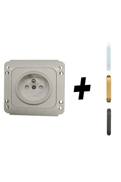 VİKO Kardelen White Child Protected UPS Socket with Cord